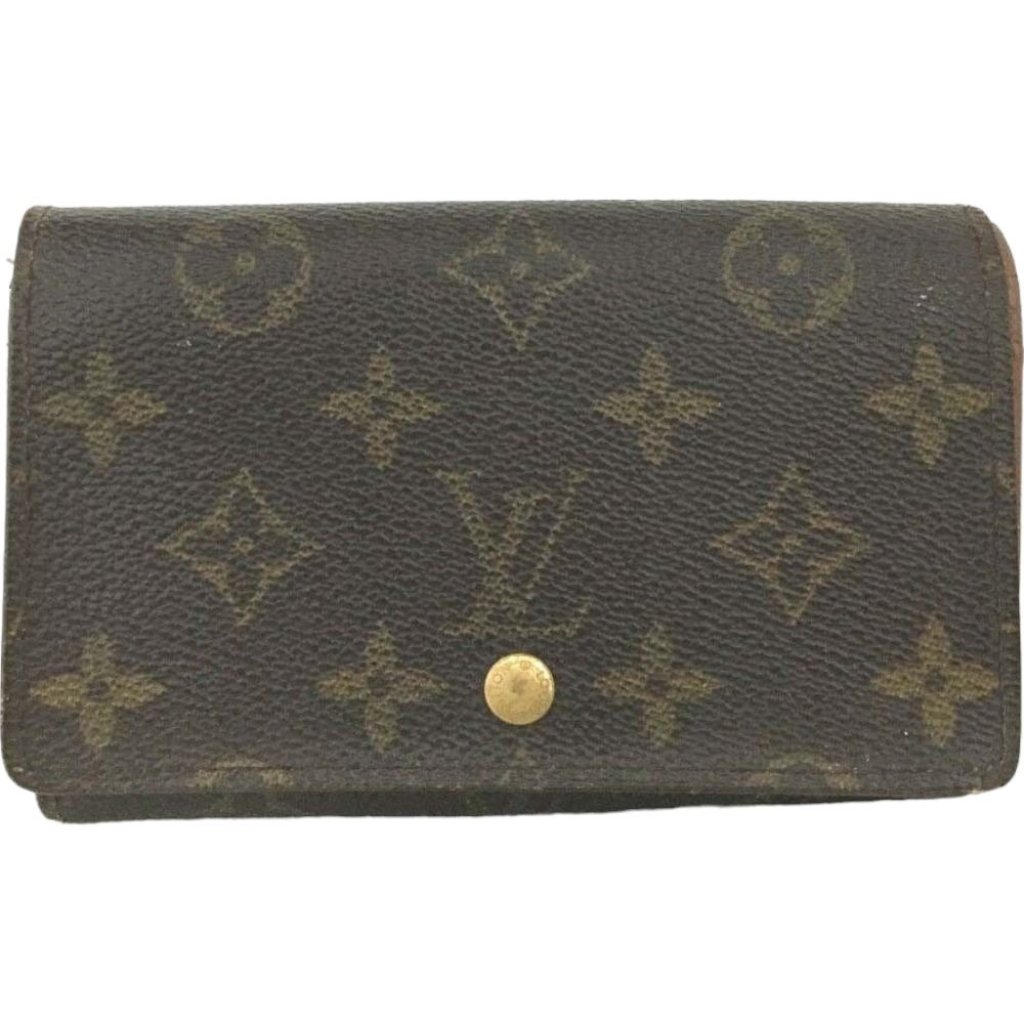 596141s Louis Vuitton Wallet Porte Monnaie Billets Tresor Brown Monogram